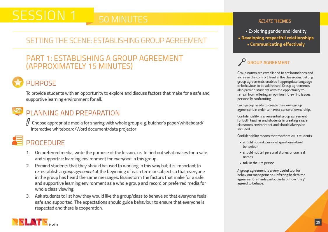 Establishing group agreements