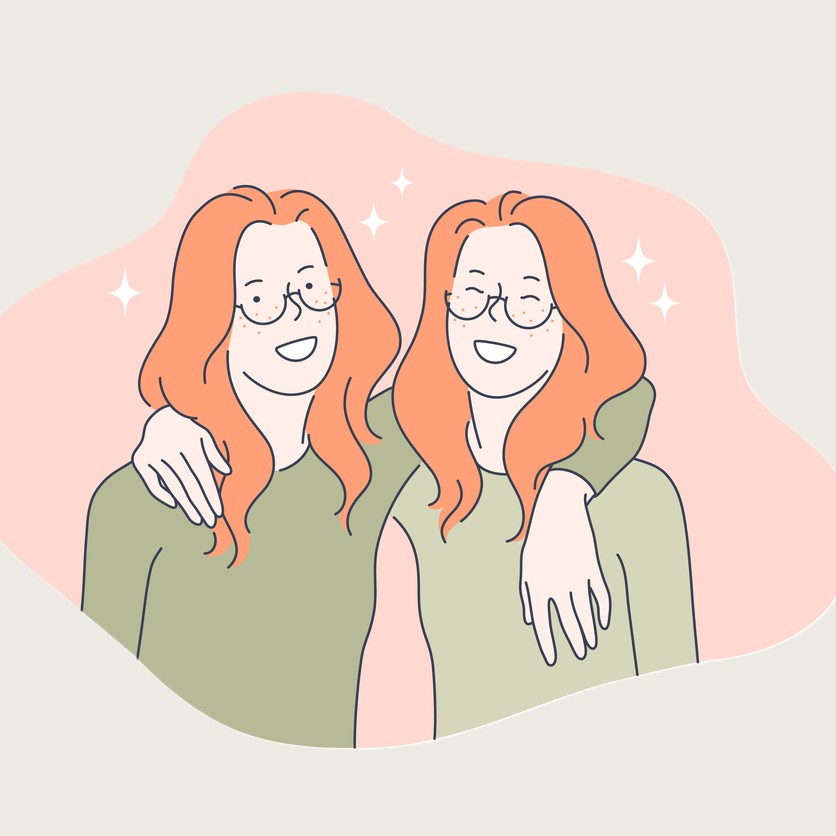 twins with red hair